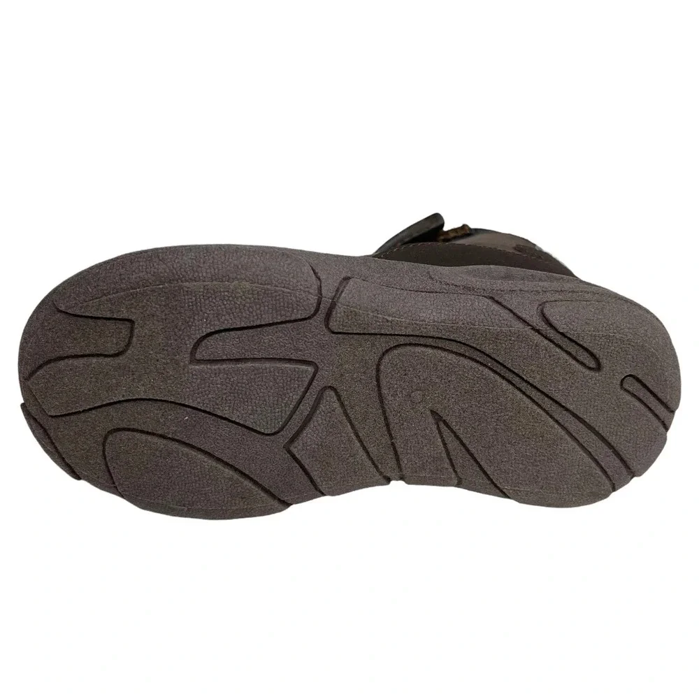 OshKosh B'gosh Toddler Boys Slip-on Ankle Boots Size‎ 8 Brown Mid Top Washable